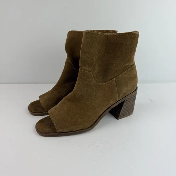 Lucky Brand Ryemi Tan Soft Suede booties size 7.5 M MSRP $130 - Picture 4 of 14
